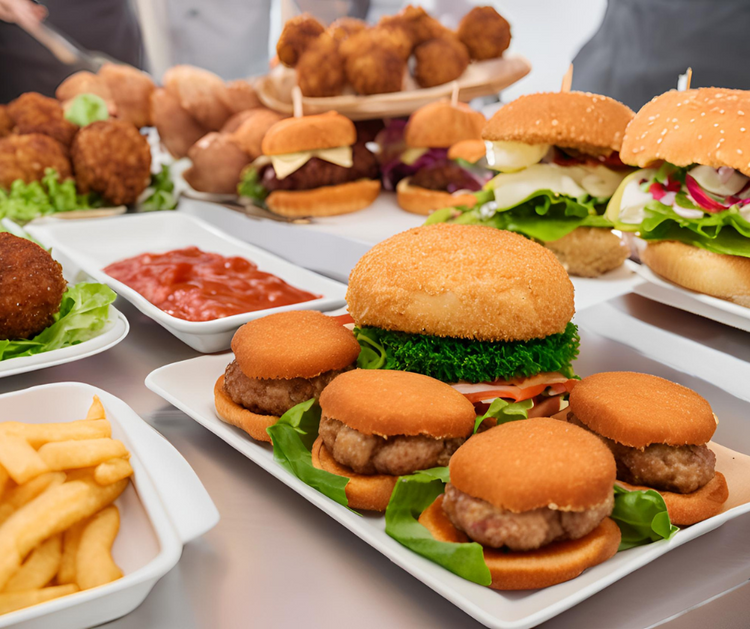 Hamburger, Schnitzel, Frikadelle
