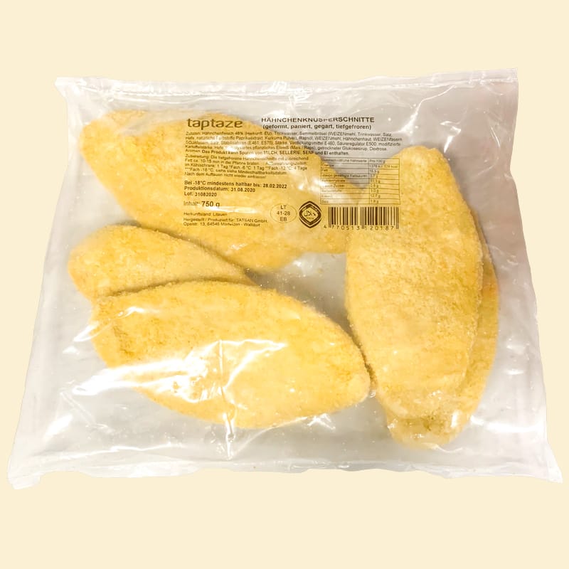 Hähnchenknusperschnitte TK