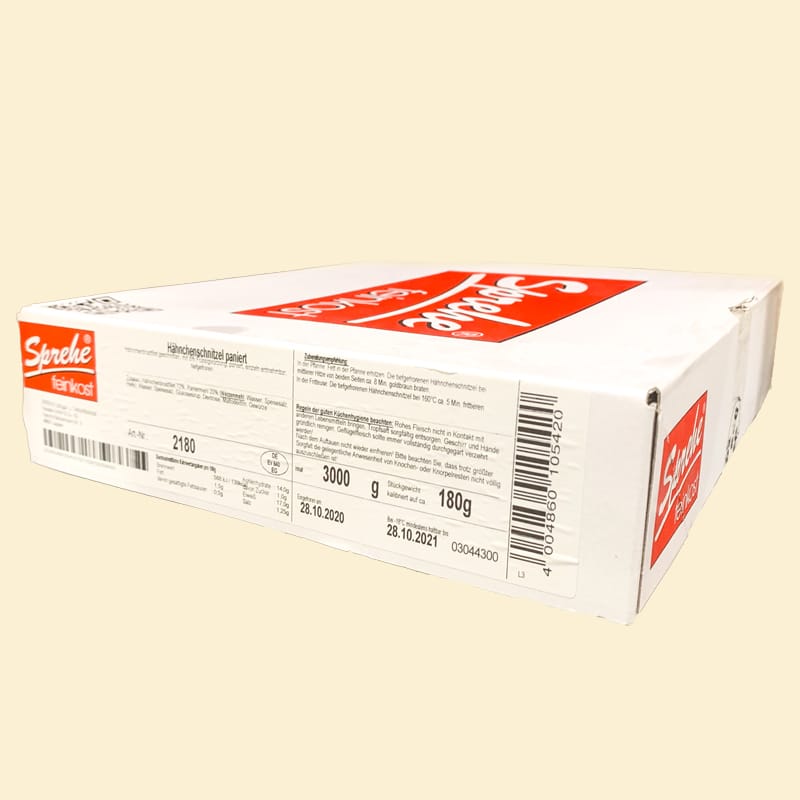 Hähnchenschnitzel paniert (180 gr.) TK