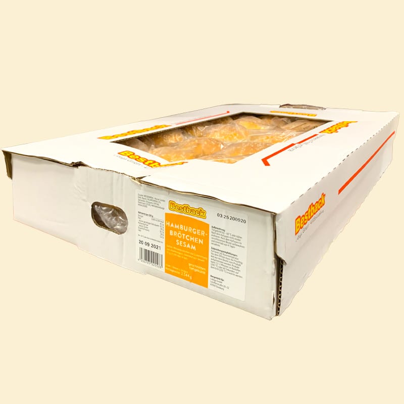 Hamburgerbrötchen Sesam 53 gr. TK