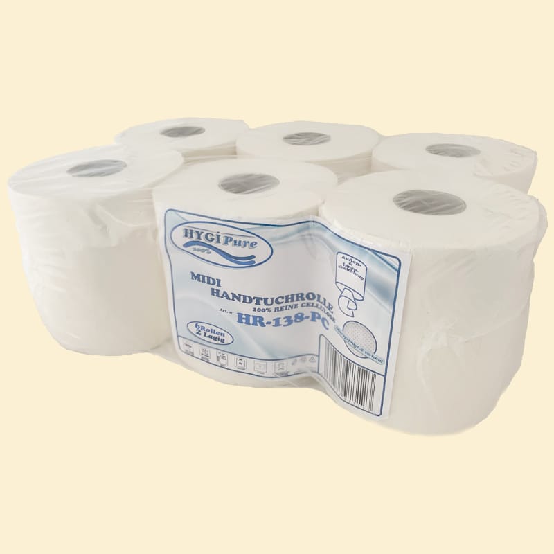 Handtuchpapier-Rolle Midi 2-lagig