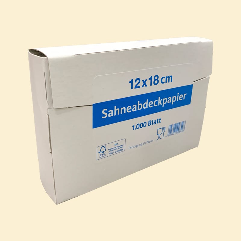 Sahneabdeckpapier 12 x 18 cm