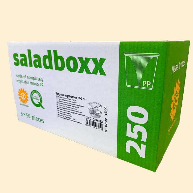 Salatschale eckig 125 cc
