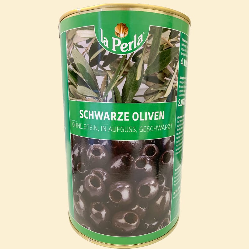 Schwarze Oliven (ohne Stein)